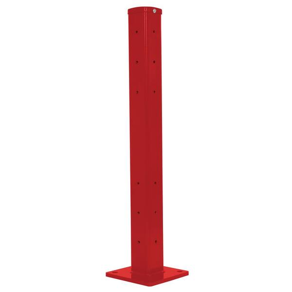 Vestil Bolt-on Style Red Guard Rail Rigid Tube Post