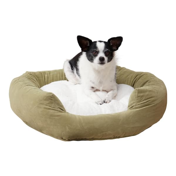 Happy Hounds Murphy Donut Small Moss Dog Bed DB300S-MOSS - The Home Depot