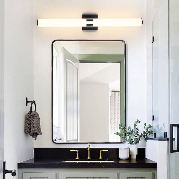 39 in. 1-Light Black LED Vanity Light Bar Dimmable 36W Wall Sconce Modern Bathroom Light Fixture with 3000K Warm Light