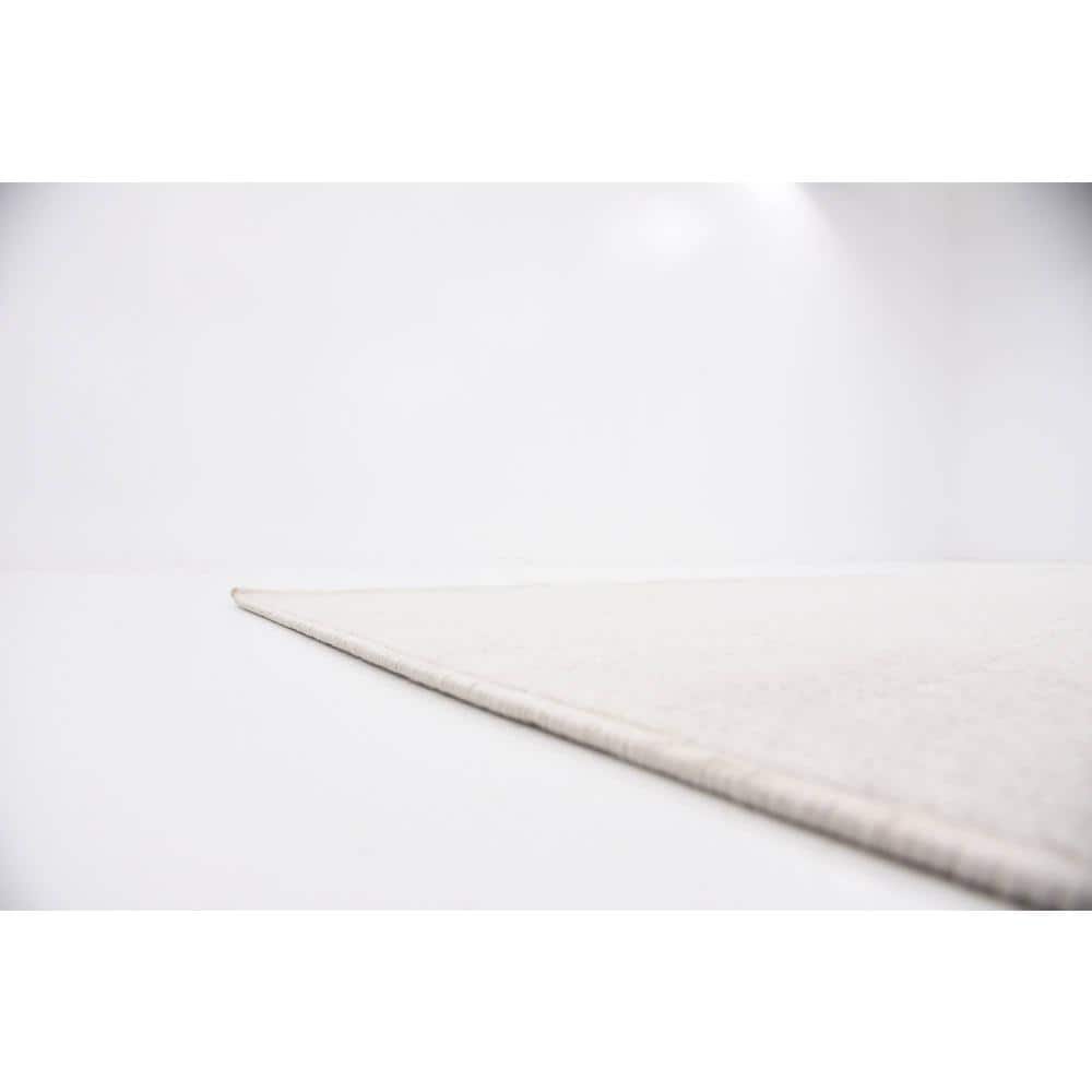 Beige Synthetic Rectangular 9' x 12' Easy Care Area Rug