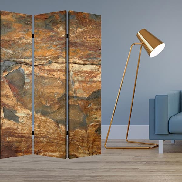 HomeRoots Mariana 7 ft. Multi-Color 3-Panel Screen Divider