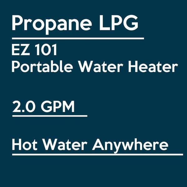 101 2.0 GPM 42,500 BTU Propane Gas Portable Tankless Water Heater