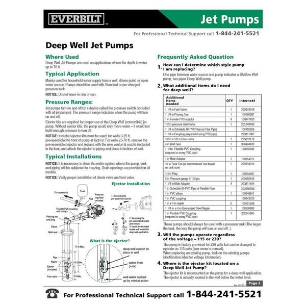 Everbilt DP550C 1 HP Convertible Jet Pump Front Body with Ejector Part