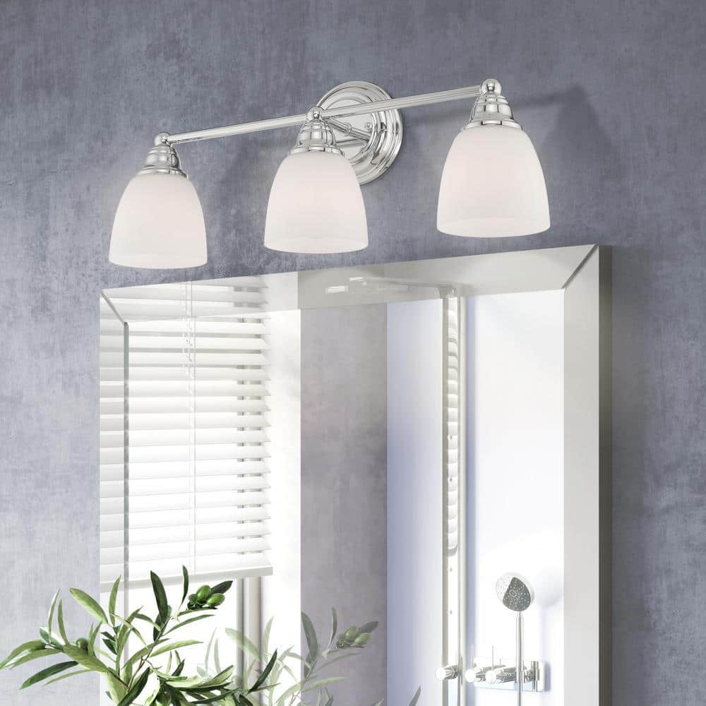 Beaumont 3 Light Polished Chrome Bath Vanity