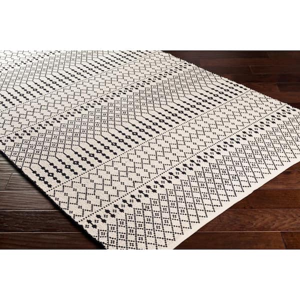 Osasuna Charcoal Tribal 6 ft. x 9 ft. Indoor Area Rug