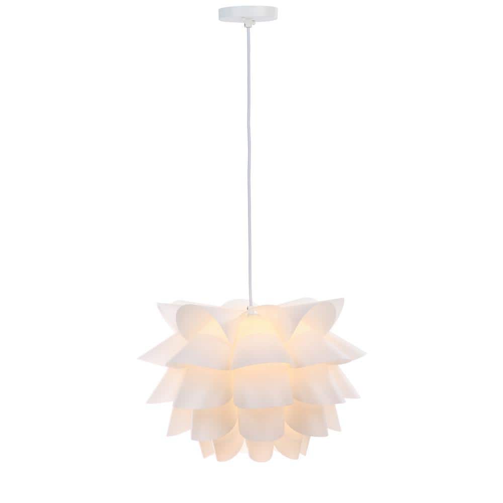 White Contemporary 17.25-Inch Pendant Light