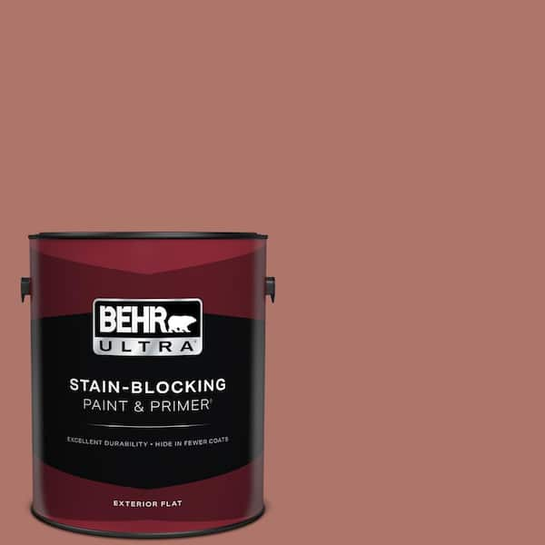 BEHR ULTRA 1 gal. #S160-5 Hot Chili Flat Exterior Paint & Primer