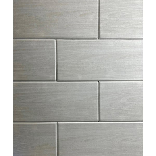 A La Maison Ceilings Washed Oak 0.5 ft. x 3 ft. Glue Up Foam Wood Ceiling Tile Planks (156 sq. ft. /Case)