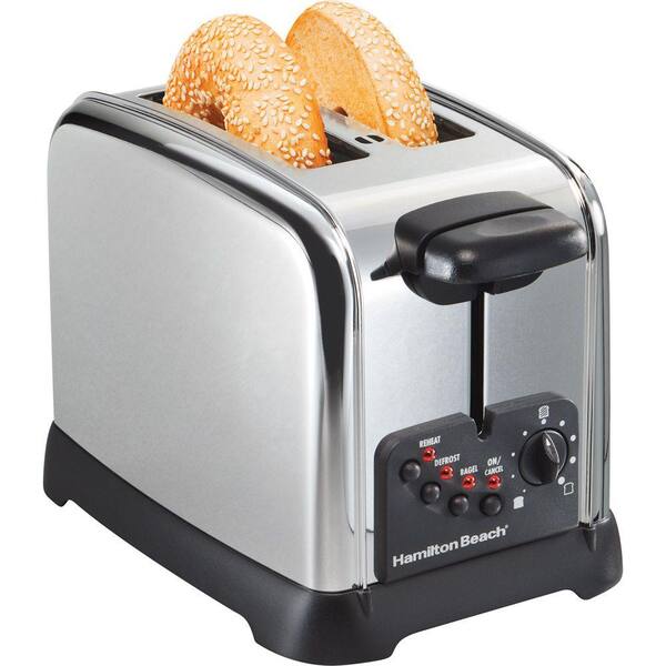 Hamilton Beach 2-Slice Extra Wide Slot Toaster in Classic Chrome-DISCONTINUED