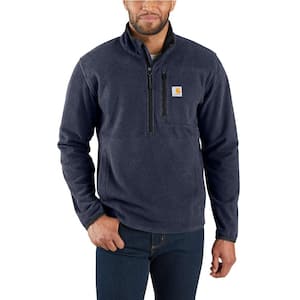 Carhartt Men's 3X-Large Black Heather Polyester Dalton Half Zip