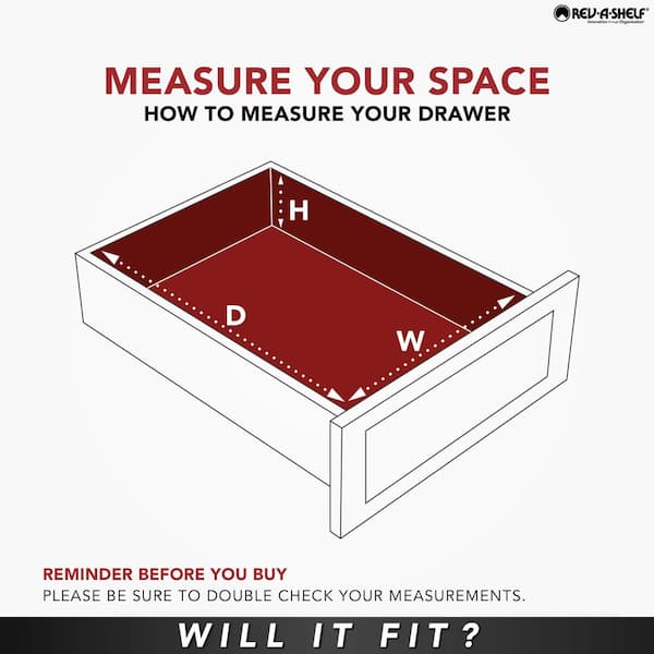 5.5 in. H x 5.25 in. W x 16.88 in. D Chrome Kitchen Drawer Lid Organizer for Drawer Peg Boards