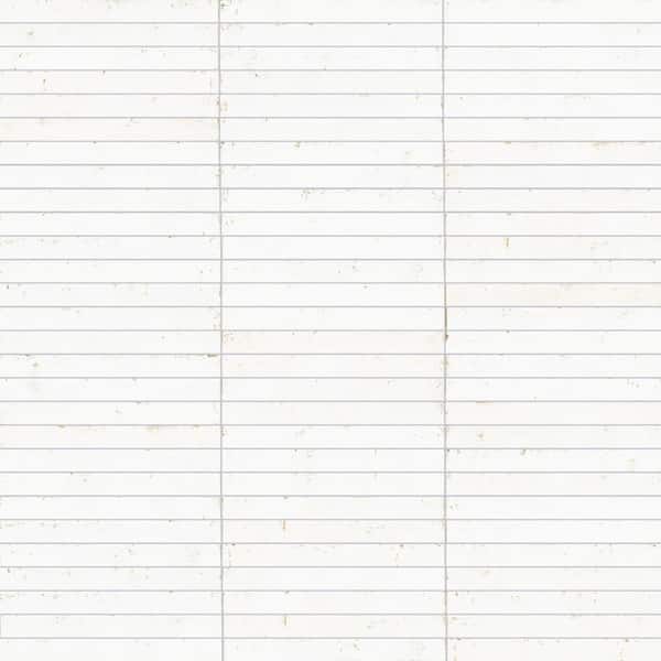 Merola Tile Phoenix White 1-7/8 in. x 17-3/4 in. Porcelain Floor and Wall Tile (7.424 sq. ft./Case)