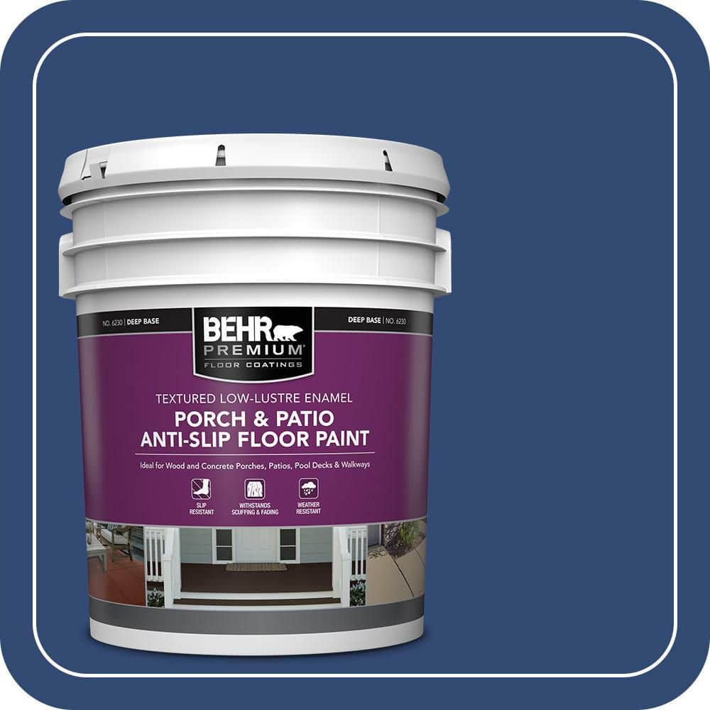 5 gal. #S-H-580 Navy Blue Textured Low-Lustre Enamel Interior/Exterior Porch and Patio Anti-Slip Floor Paint price history on PriceWatchPro