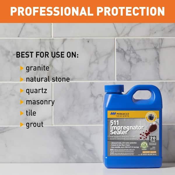 Miracle Sealants 6-fl oz Clear Grout Sealer in the Indoor Floor Sealers  department at