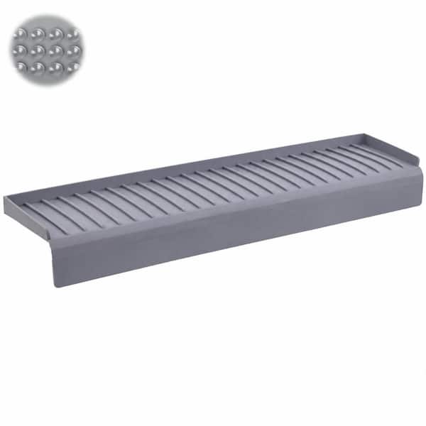 4 x 14 in. Silicone Sink Edge Protector with Suction Cup, 5-Degree Tilt Splash Guard for Kitchen Countertops