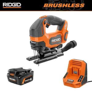 18V Brushless Cordless Jig Saw Kit with 4.0 Ah MAX Output Battery and Charger