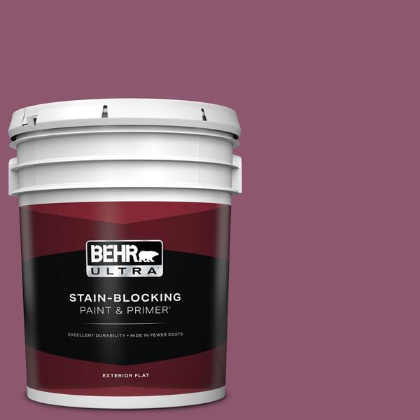 BEHR ULTRA 5 gal. #PPU1-17 Majestic Orchid Flat Exterior Paint & Primer