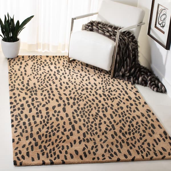 Soho Beige/Brown 6 ft. x 9 ft. Animal Print Area Rug