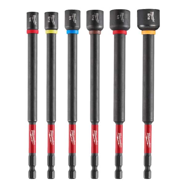Milwaukee SHOCKWAVE Impact Duty, 6 in. Magnetic Nut Driver Set & 1