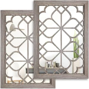 11 in. W x 15 in. H Rectangle Framed Barn Mirror (Set of 2)