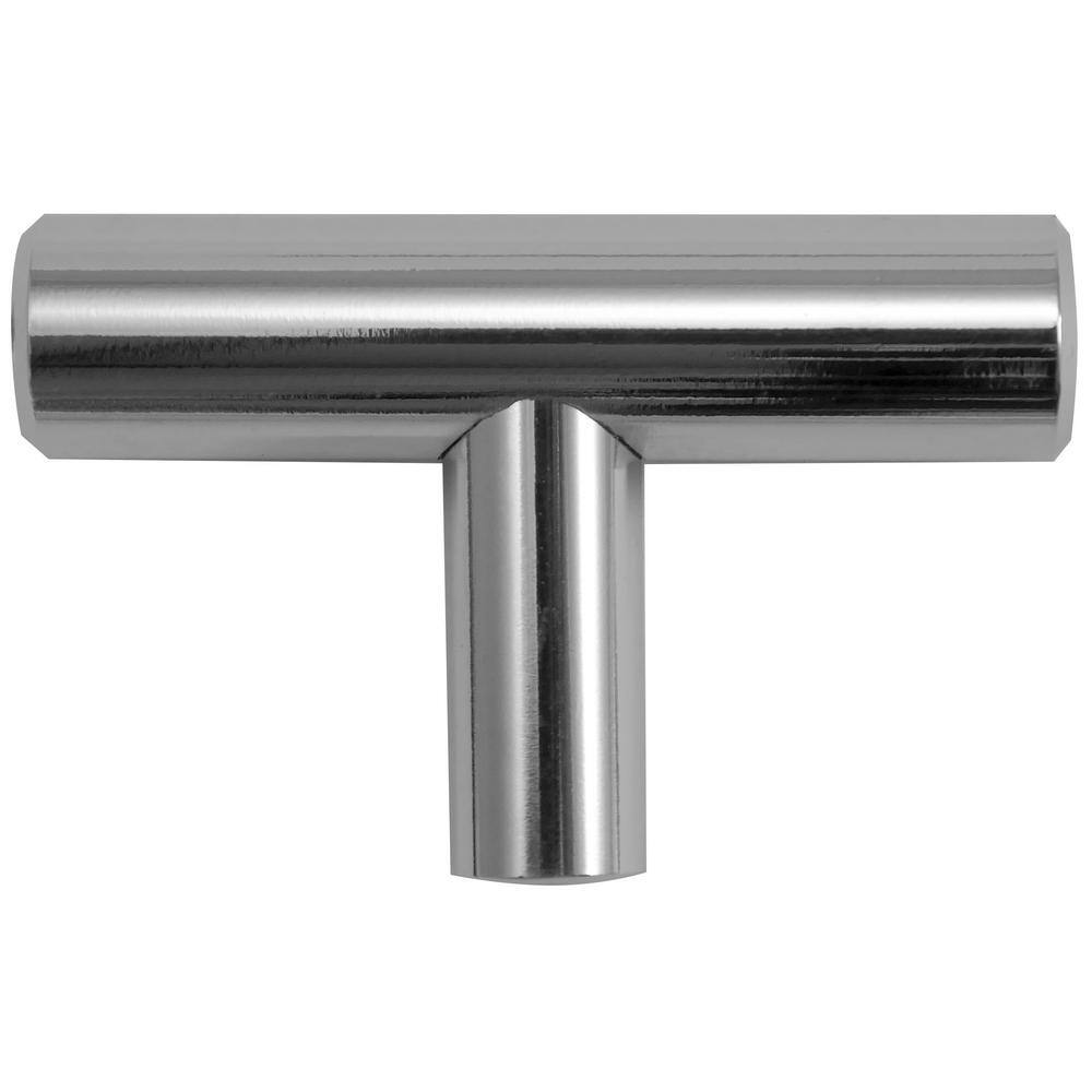 Melrose 2" Polished Chrome T-Handle Cabinet Knob Multipack