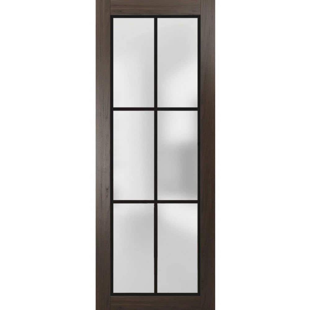 24 in. x 84 in. Solid Wood Frosted Glass Chocolate Ash Interior Door Slab price history on PriceWatchPro