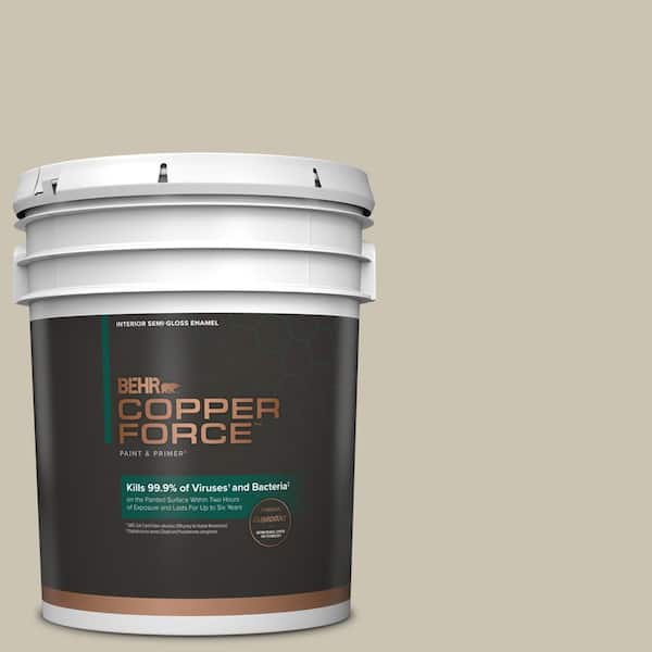 COPPER FORCE 5 gal. #MQ6-59 Still Moment Semi-Gloss Enamel Virucidal and Antibacterial Interior Paint & Primer