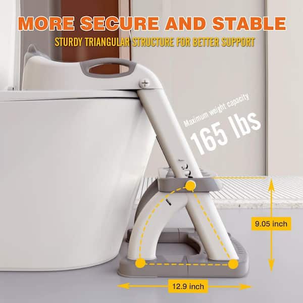 Laybus Reach 1.3 ft. Potty Training Toilet, Sector-Shape