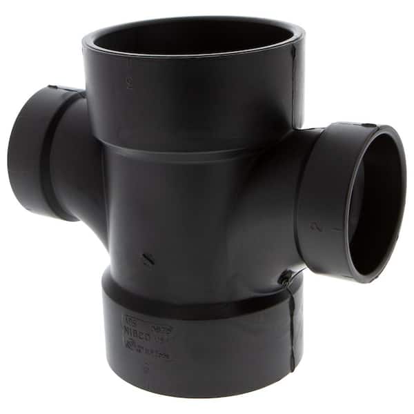 NIBCO 3 in. x 3 in. x 2 in. x 2 in. ABS DWV All Hub Double