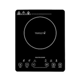 CIARRA CATIH1 1800W Portable Induction Cooktop, Ultra Slim Single Electric  Countertop Burner with Sensor Touch and Digital timer ETL Approved