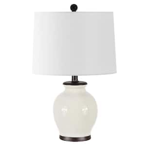 Orsla 25 in. Ivory Table Lamp