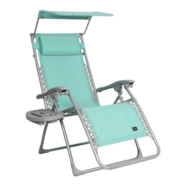 set of 2 teal zero gravity loungers