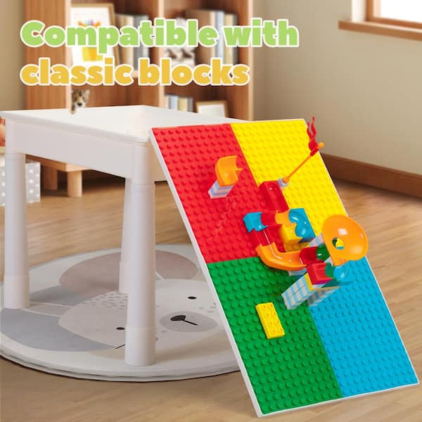 Nyeekoy Kids Activity Table and Chair Set with Storage and 100