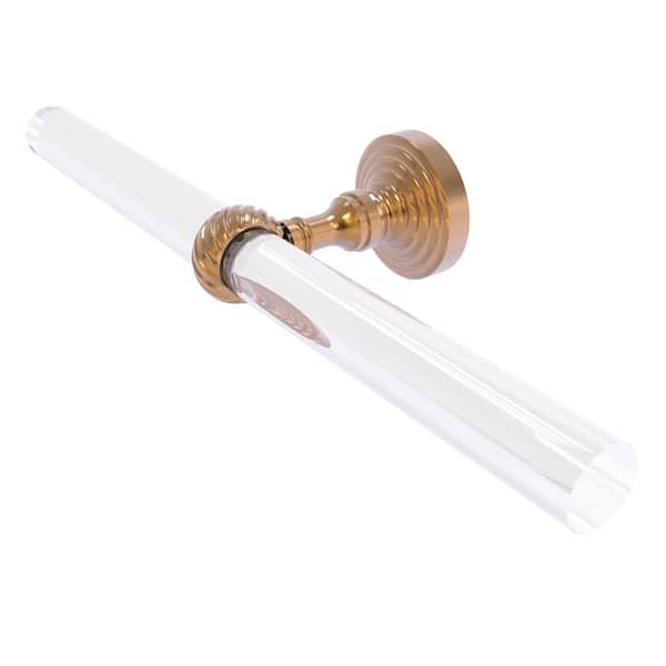 Allied Brass Pacific Grove Collection 13 in. Wall Mounted 2 Arm Guest Towel Holder with Twisted Accents in Brushed Bronze