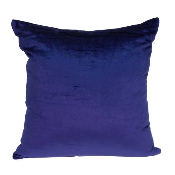 PARKLAND COLLECTION Topaz Royal Blue Solid Throw Pillow 20" x 20"