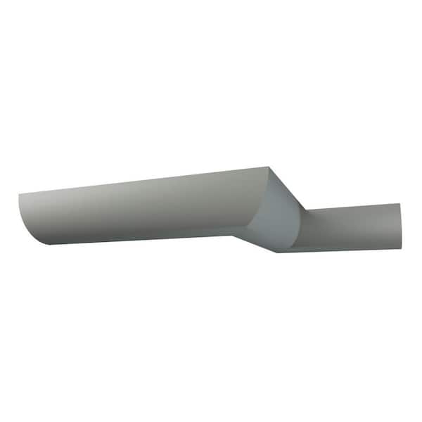 Ekena Millwork Pearland 3.125 in. D x 4.5 in. W x 96 in. L Polyurethane Crown Moulding