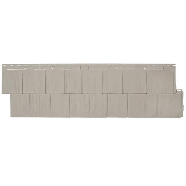 Novik NovikShake 14.5 in. x 48.75 in. RS RoughSawn Shake Polymer Siding in Sandstone (12 Panels Per Box, 48.8 sq. ft.)