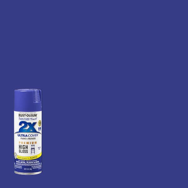 Rust-Oleum Painter's Touch 2X 12 oz. High Gloss Macaw Blue Ultra Cover ...