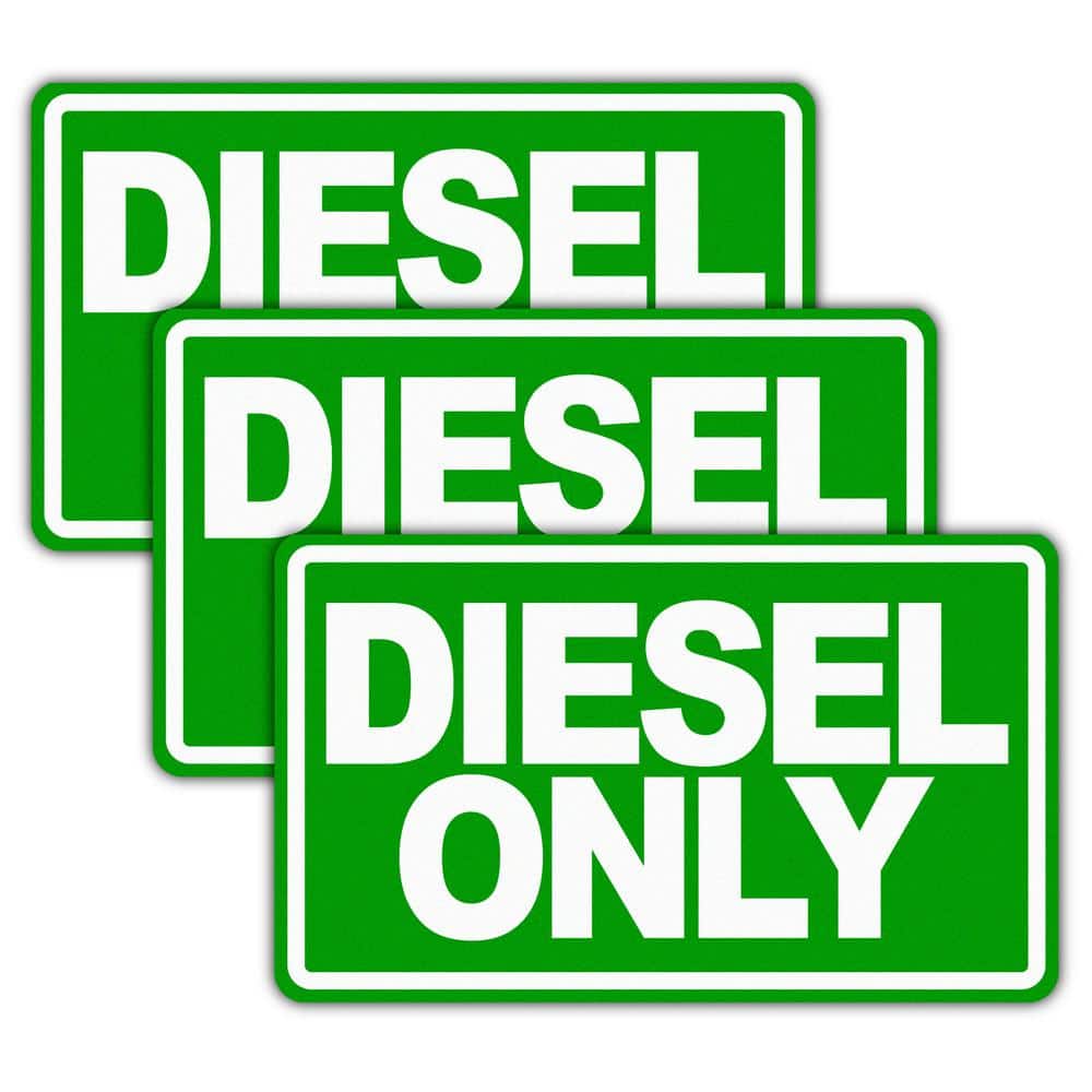 Warning Stickers 13 Diesel Fuel Only Decals Laminated Quality.