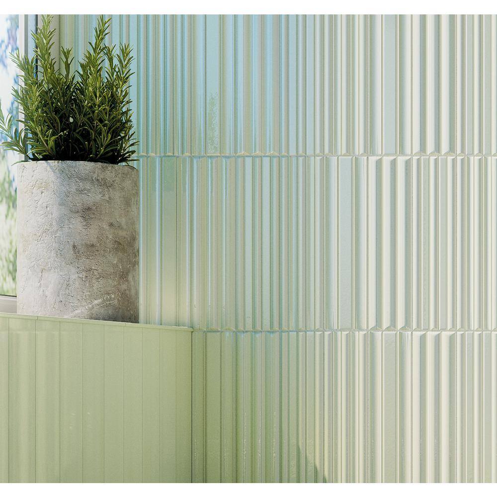 Galor Liniar 3" x 12" Glossy Blue Ceramic Subway Tile