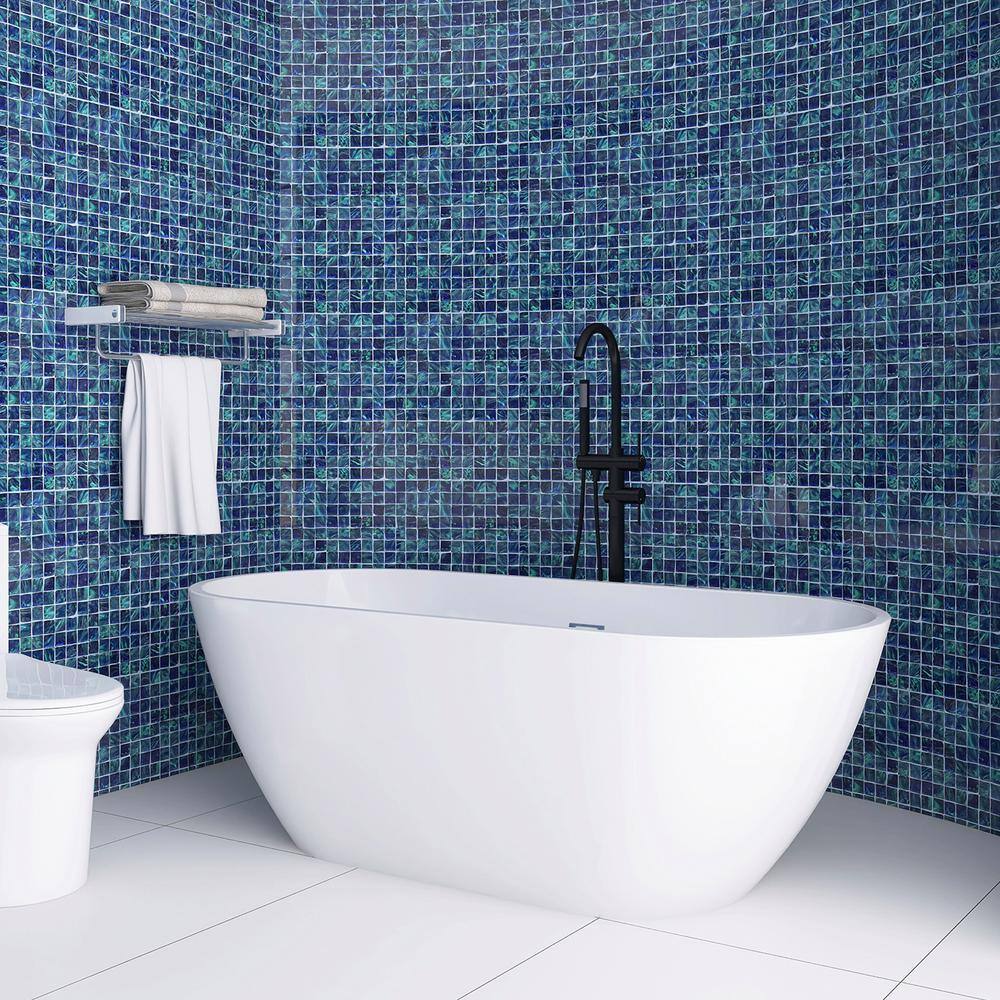 59 in. x 29 in. Acrylic Soaking Bathtub with Center Drain in White price history on PriceWatchPro