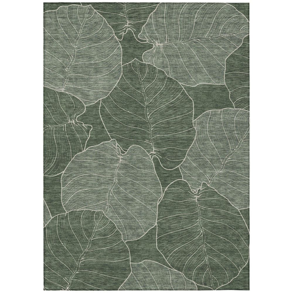 Chantille Machine Washable Indoor/Outdoor Abstract ACN2506 Basil 3 ft. x 4 ft. Area Rug price history on PriceWatchPro