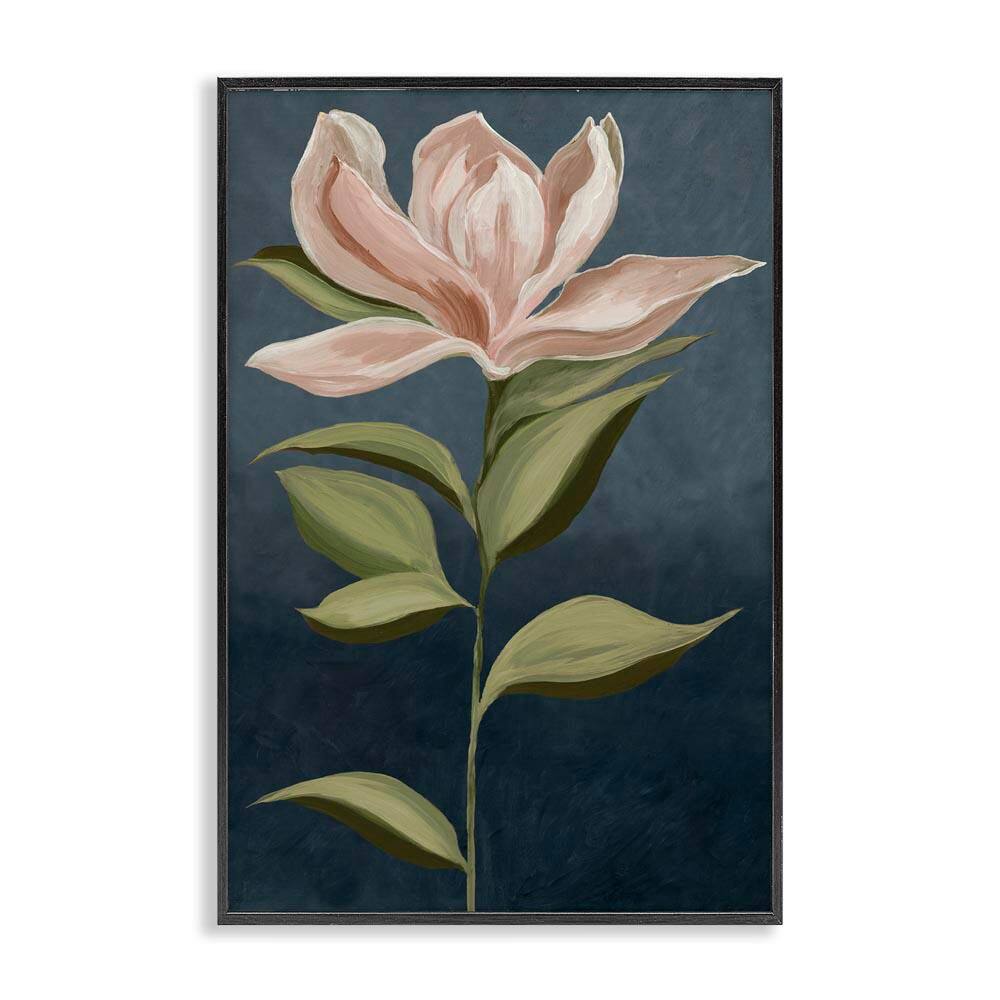 Pink Iris Petals by Jacob Q Black Framed Nature Giclee Art Print 18 in. x 12 in.