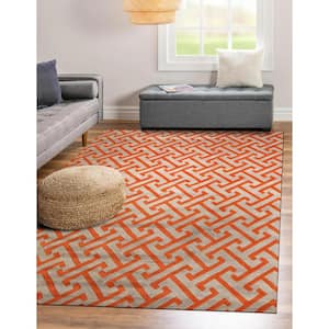 Gray 8 ft. x 10 ft. Hand Tufted Wool Contemporary Harrison Area Rug
