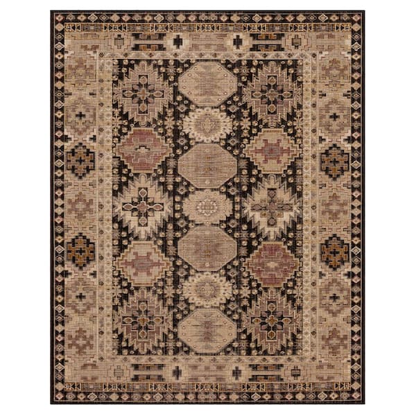 Home Decorators Collection Tristan Charcoal 10 ft. x 13 ft. Medallion Indoor Area Rug