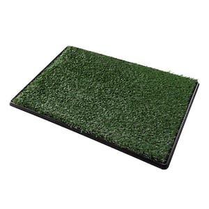 Artificial Grass Puppy Pee Pad for Dogs and Small Pets - 20 in. x 30 in. Reusable 4-Layer Training Potty Pad with Tray