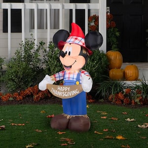 3.5 ft. H Inflatable Mickey as Scarecrow