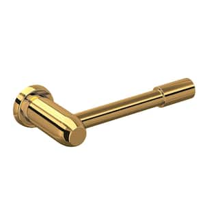 Holborn Wall Mounted Toilet Paper Holder in Unlacquered Brass