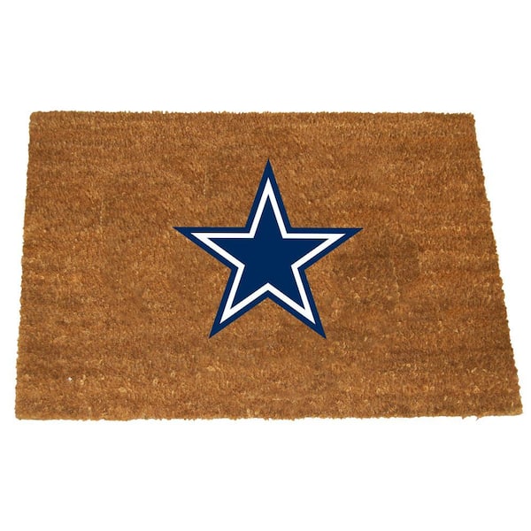 Dallas Cowboys 19.5 in. x 29.5 in. Coir Fiber Colored Logo Door Mat