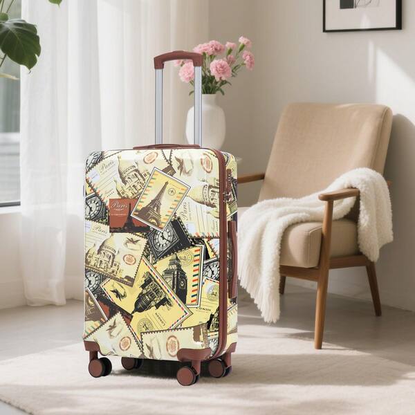 Boyel Living 3-Piece Printed Pattern ABS Hardside Spinner Luggage